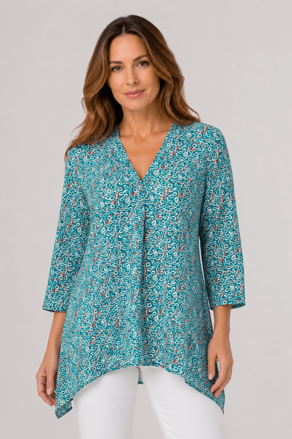 MAYA TUNIC | COL=PEACOCK