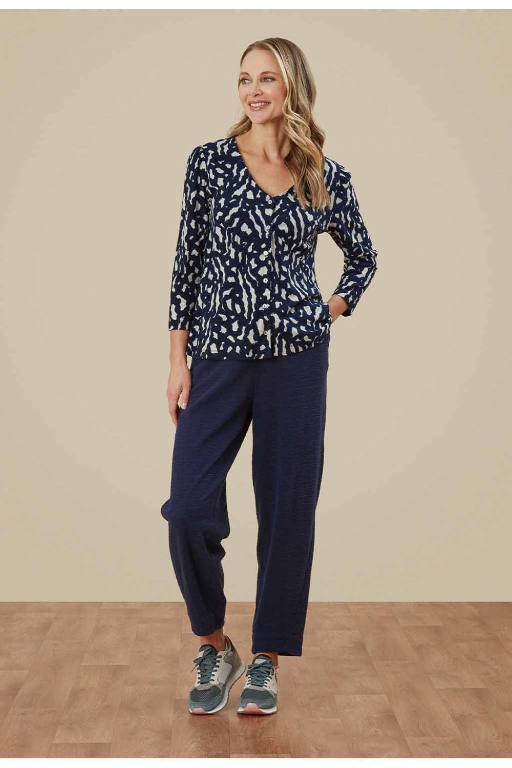 MILA TROUSER | COL=NAVY