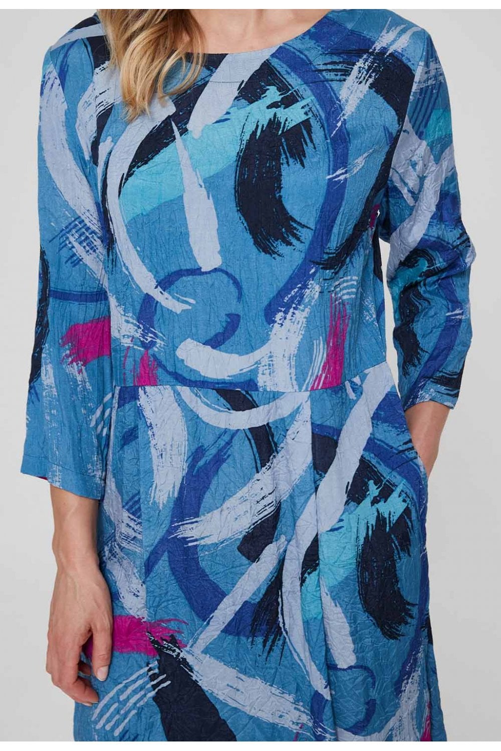 MONET DRESS | COL=BLUE
