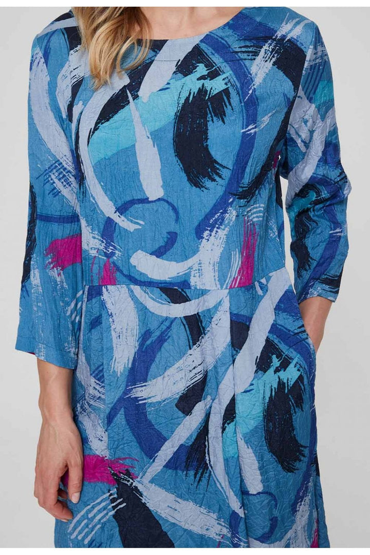 MONET DRESS | COL=BLUE