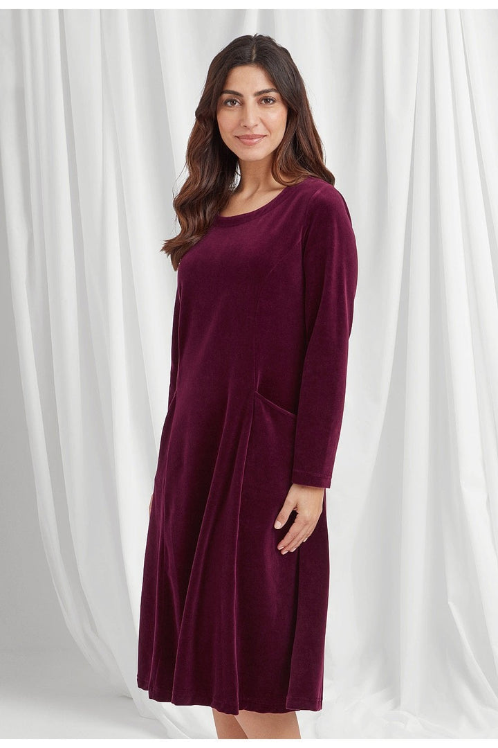 MONIKA DRESS | COL=PLUM