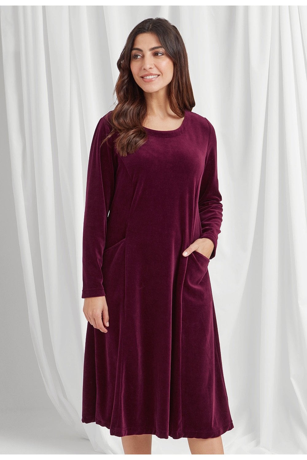 MONIKA DRESS | COL=PLUM