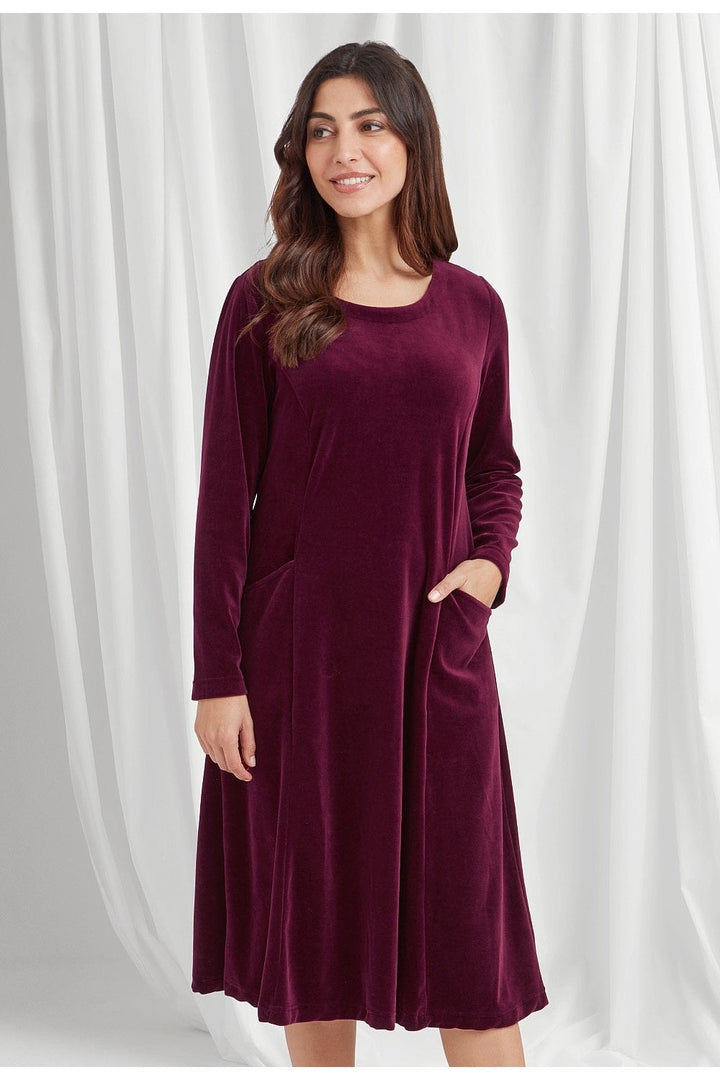 MONIKA DRESS | COL=PLUM