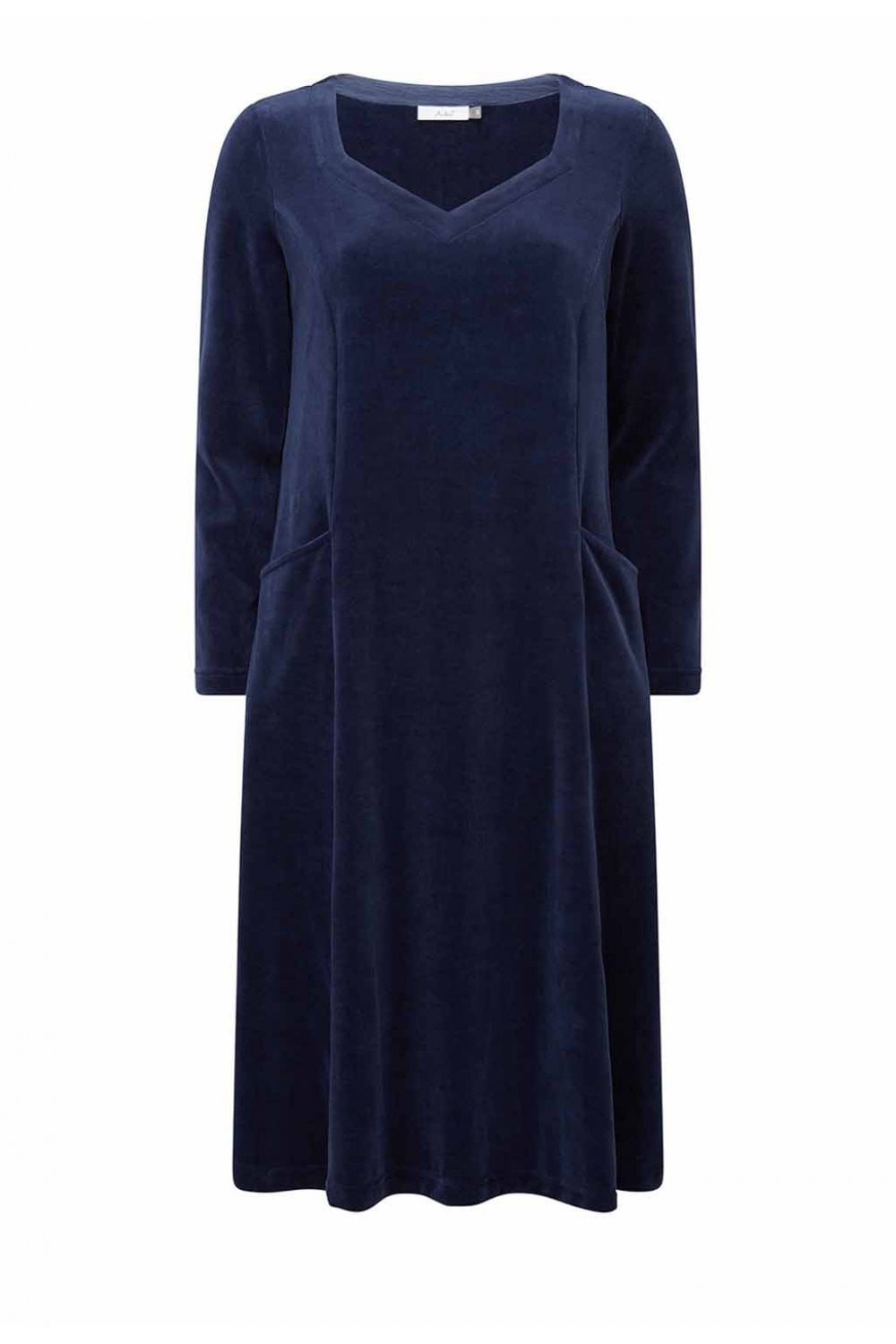 MONKIA VELVET DRESS | COL=SAPPHIRE