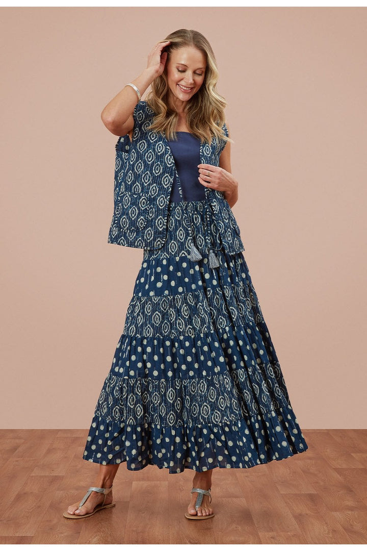 MOONSHADOW SKIRT | COL=NAVY