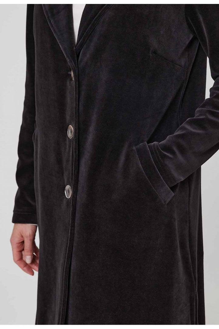 MYRIA VELVET COAT | COL=BLACK