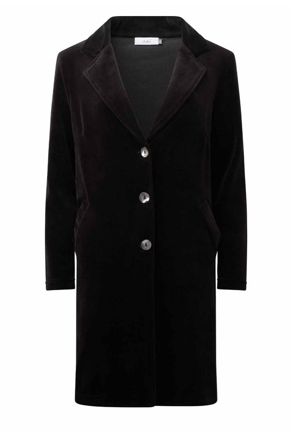 MYRIA VELVET COAT | COL=BLACK