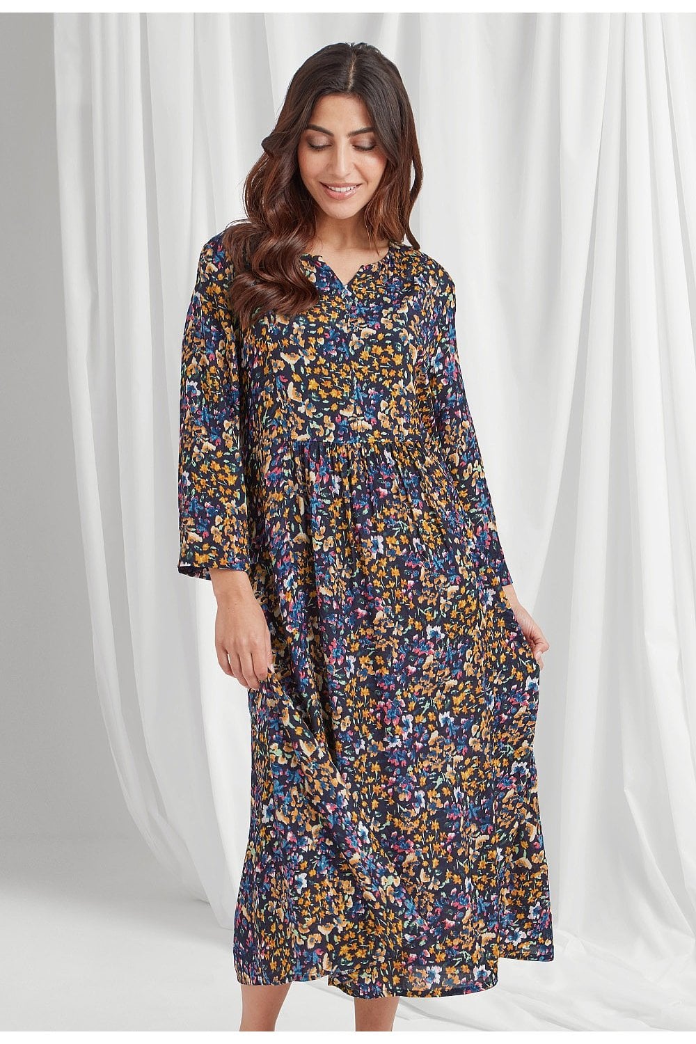 NALA DRESS WILD GARDEN PRINT | COL=MULTI
