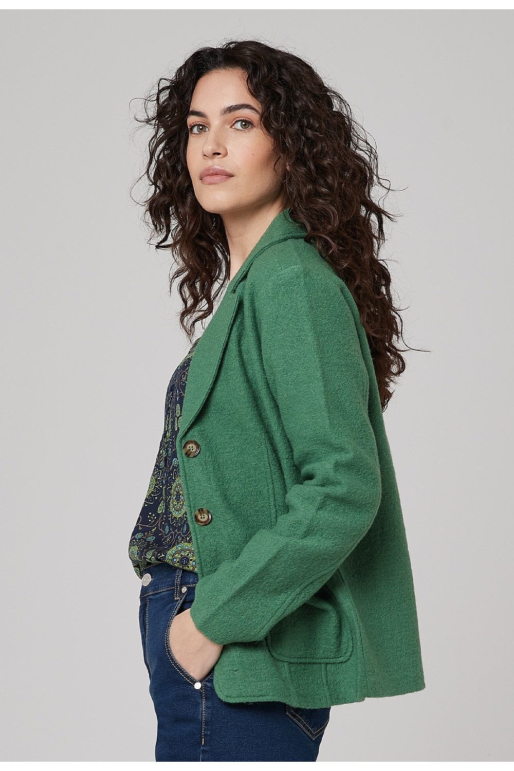 NAOMI WOOL JACKET | COL=BRIGHT GREEN