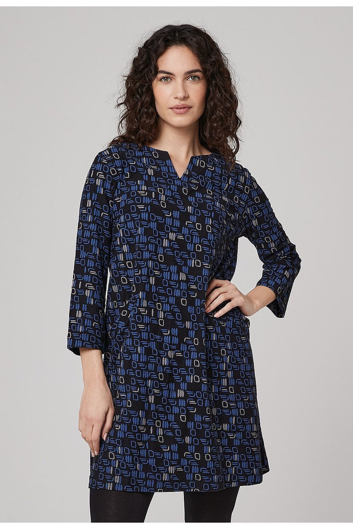 OLIVA TUNIC DRESS | COL=BLUE