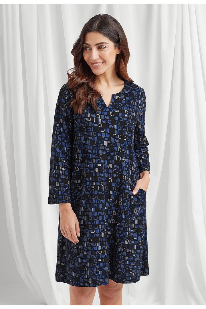 OLIVA TUNIC DRESS | COL=BLUE