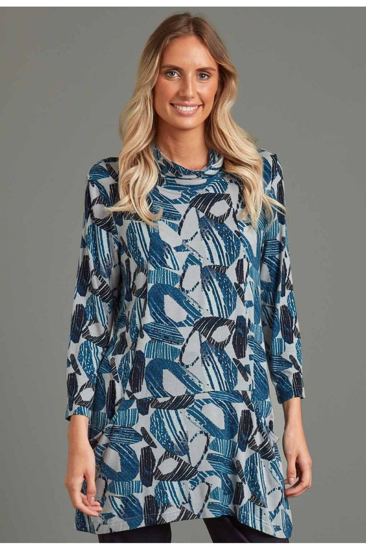 POLINA TUNIC | COL=PETROL