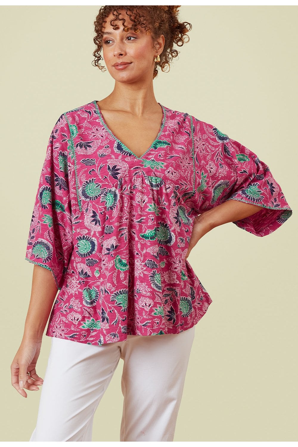 PRAYA TOP JUNIPER PRINT | COL=MULTI