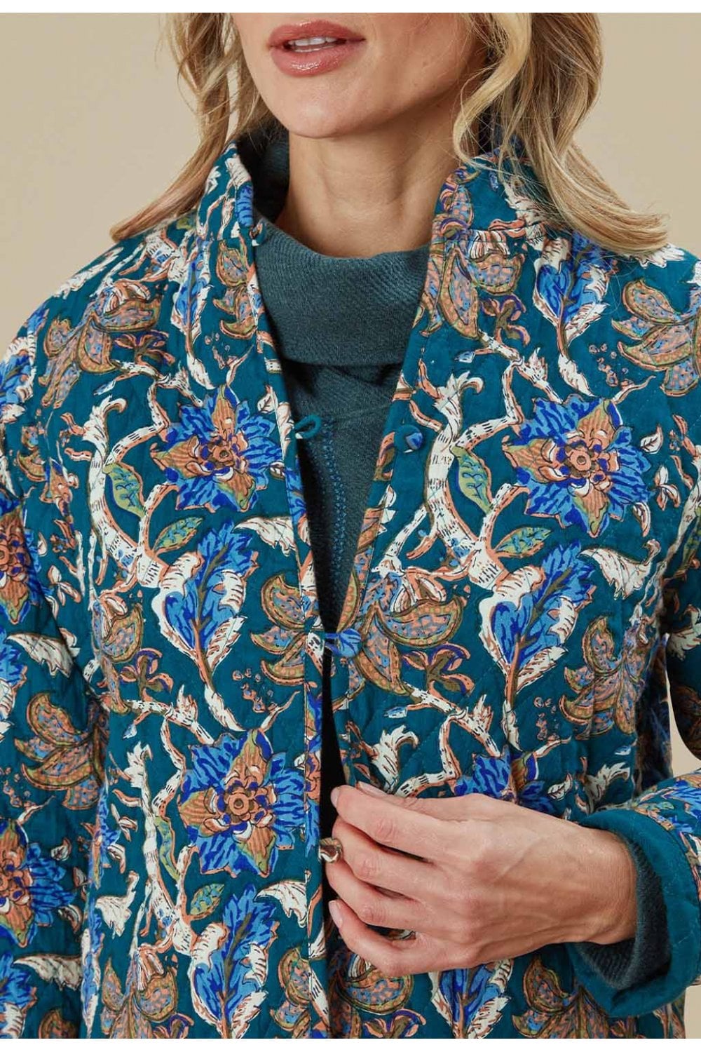 PRYIA REVERSIBLE QUILTED JACKET | COL=MULTI