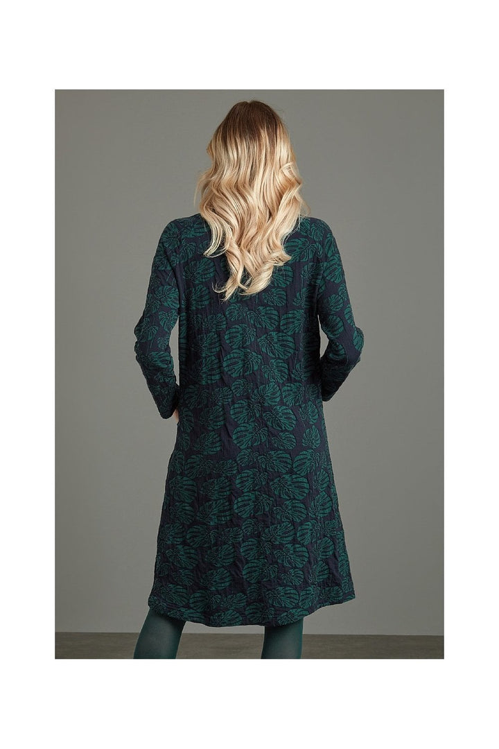 RACHELLE DRESS MANILA WEAVE | COL=BOTTLE GREEN