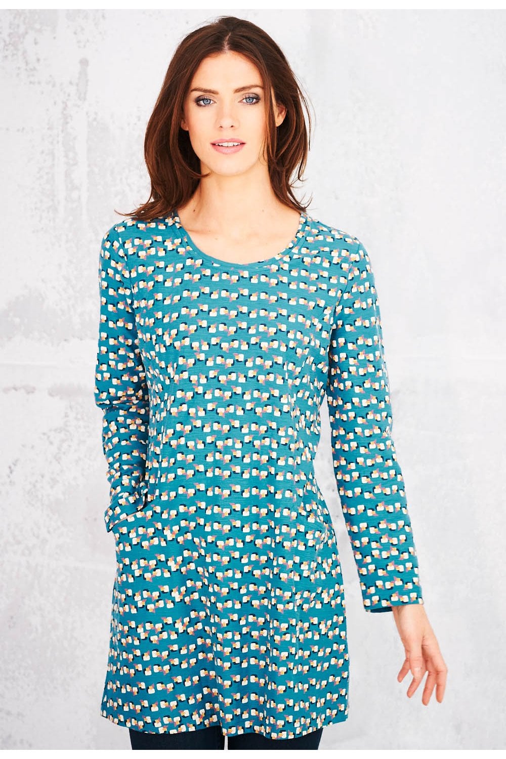 ROSELLE TUNIC MAXWELL PRINT | COL=TEAL