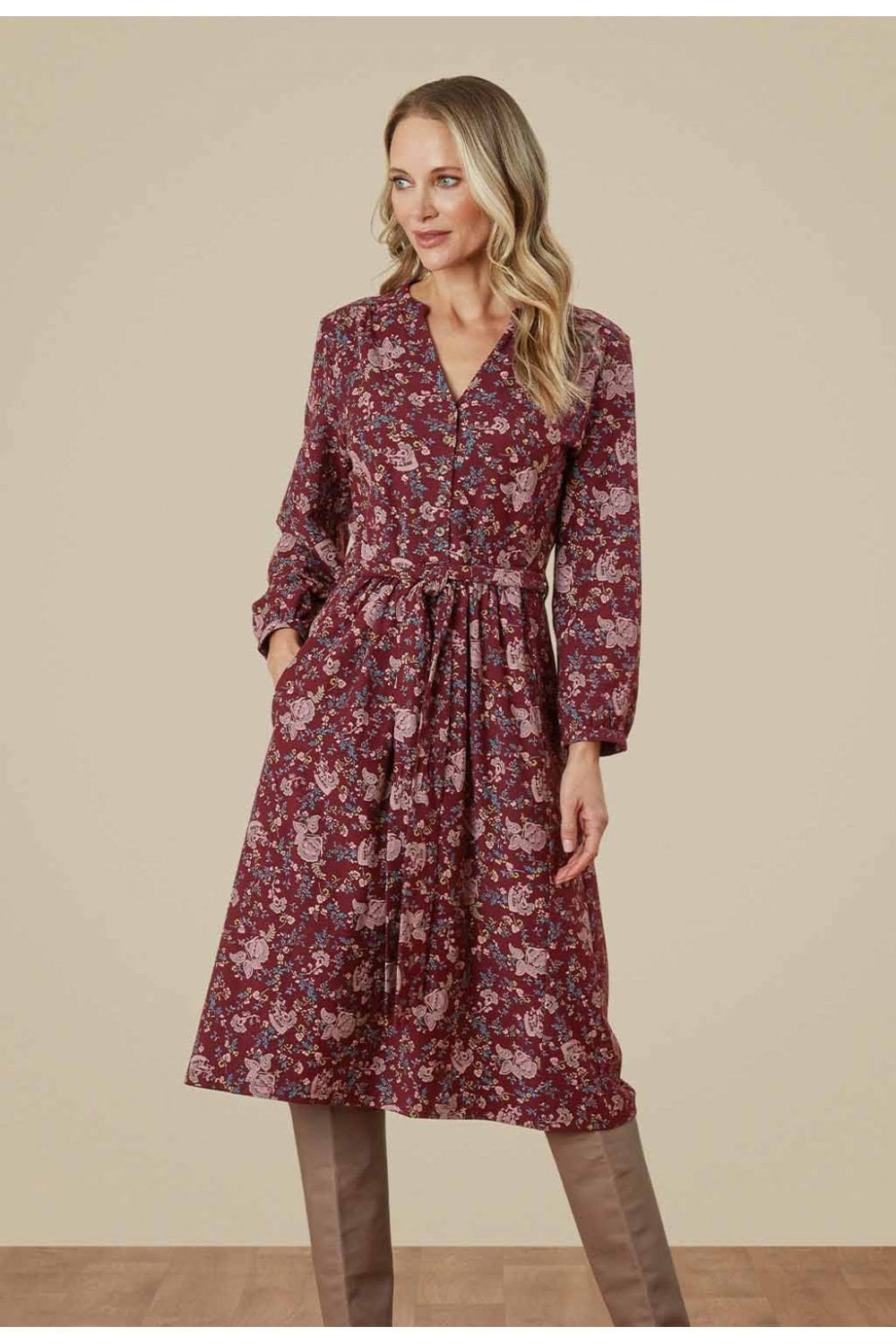 ROXANNA DRESS | COL=WINDSOR WINE