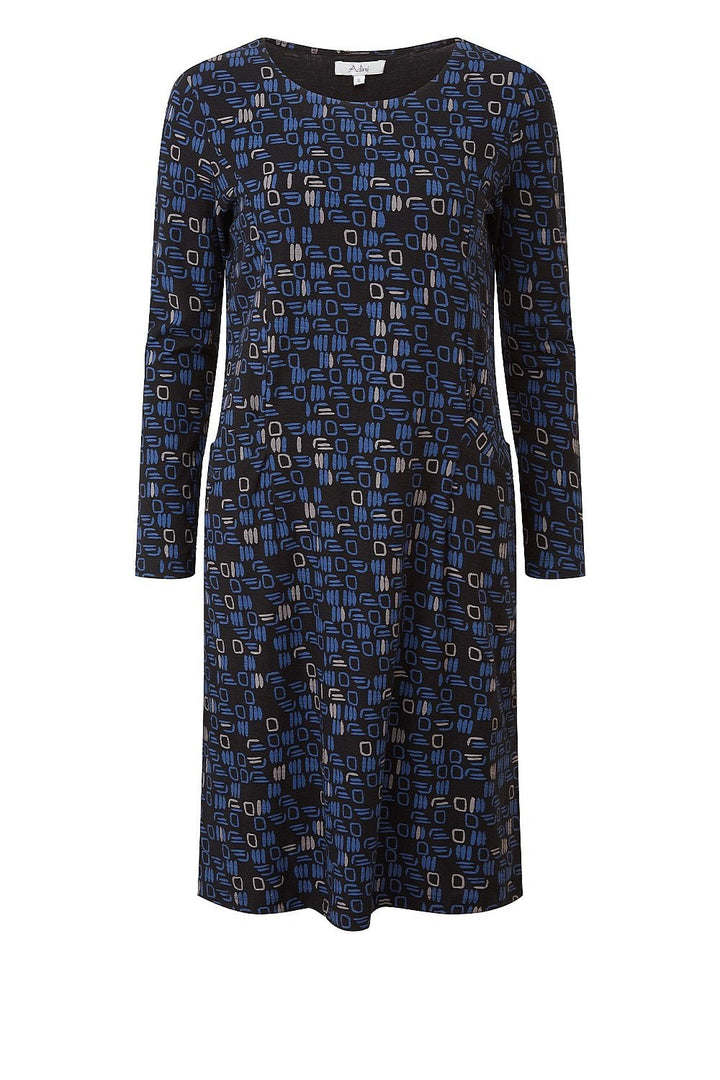 SADIE DRESS KAREENA PRINT | COL=BLACK