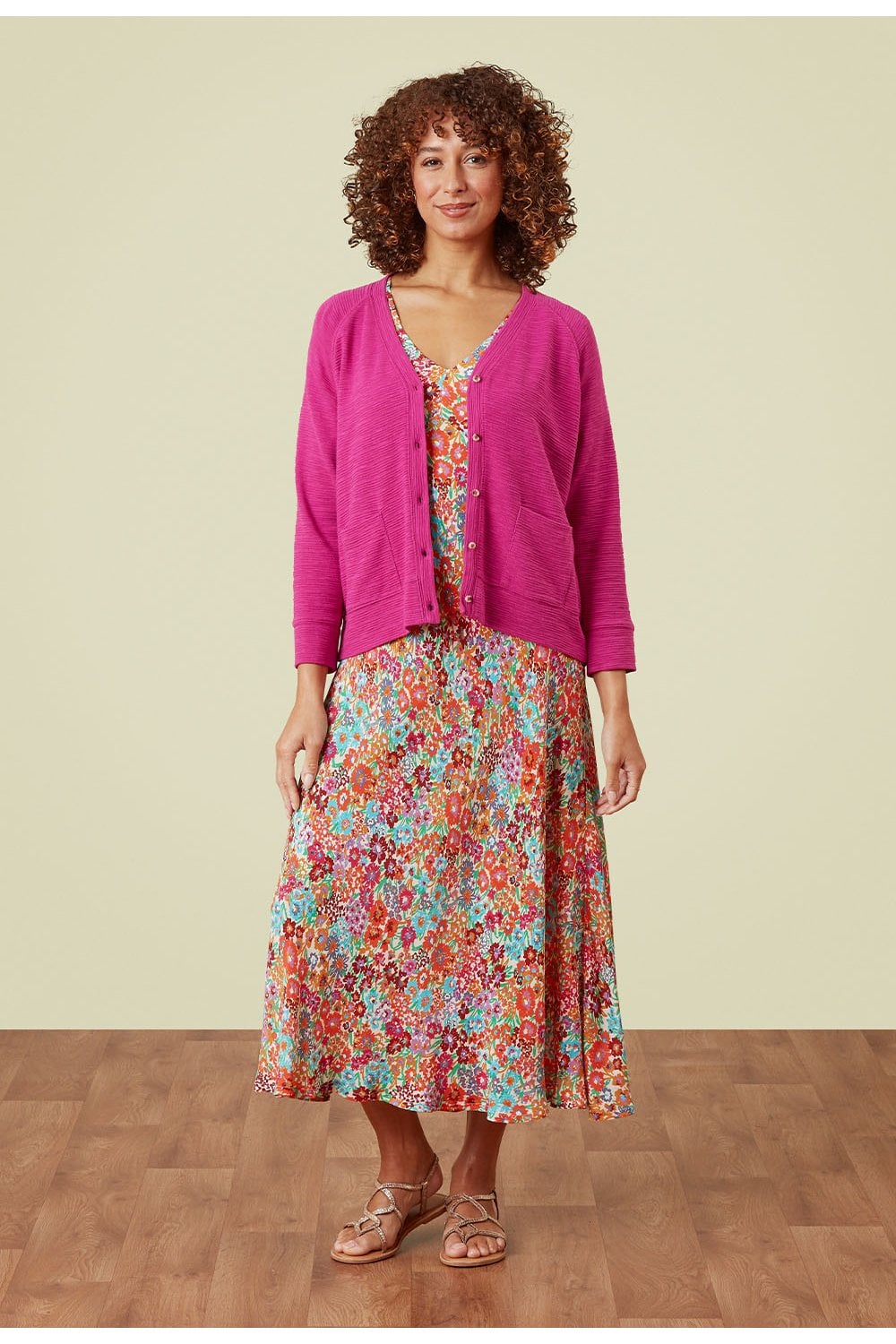 SHUSHMA CARDIGAN | COL=RASPBERRY