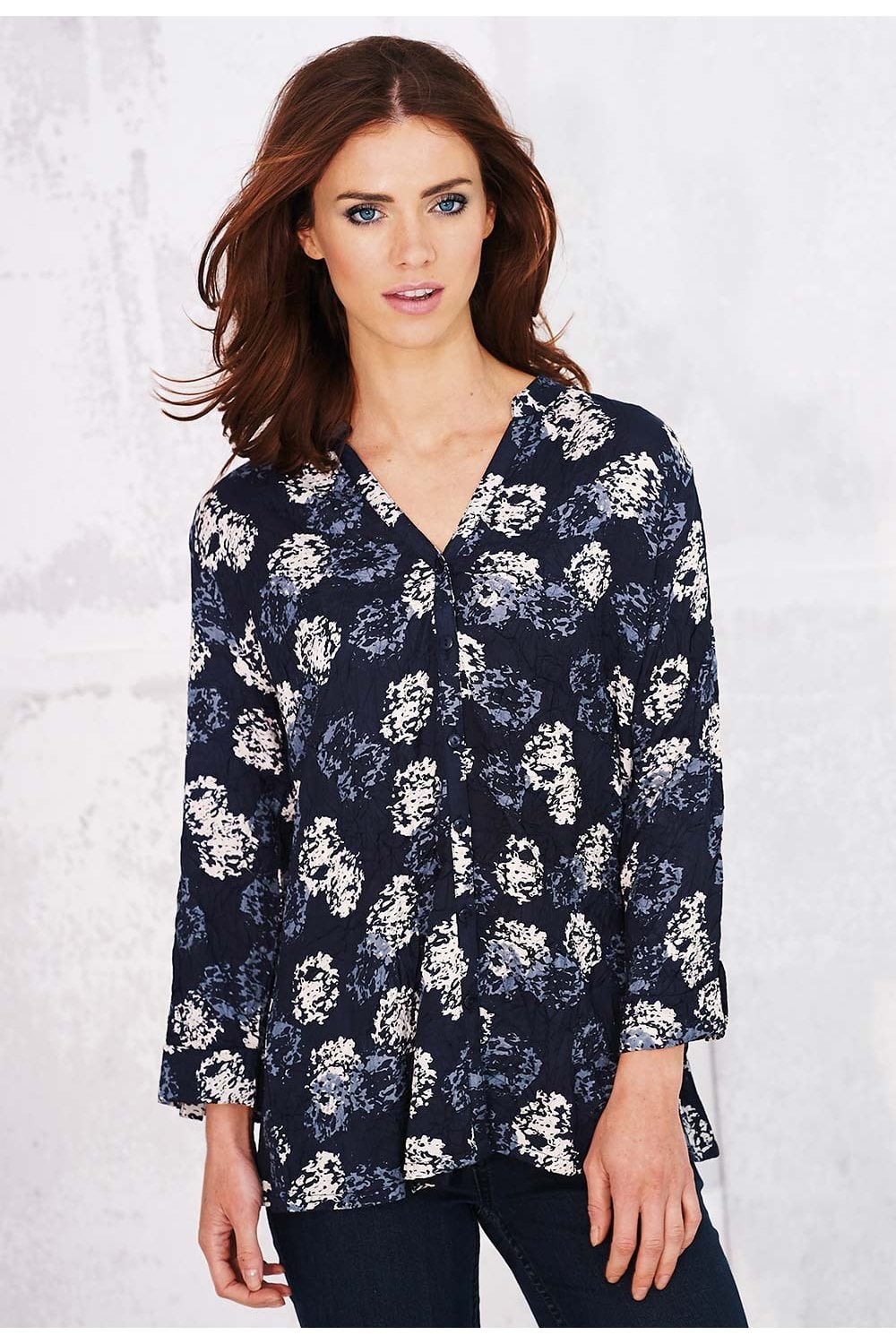 SILVA BLOUSE ROMEO PRINT | COL=PARIS BLUE