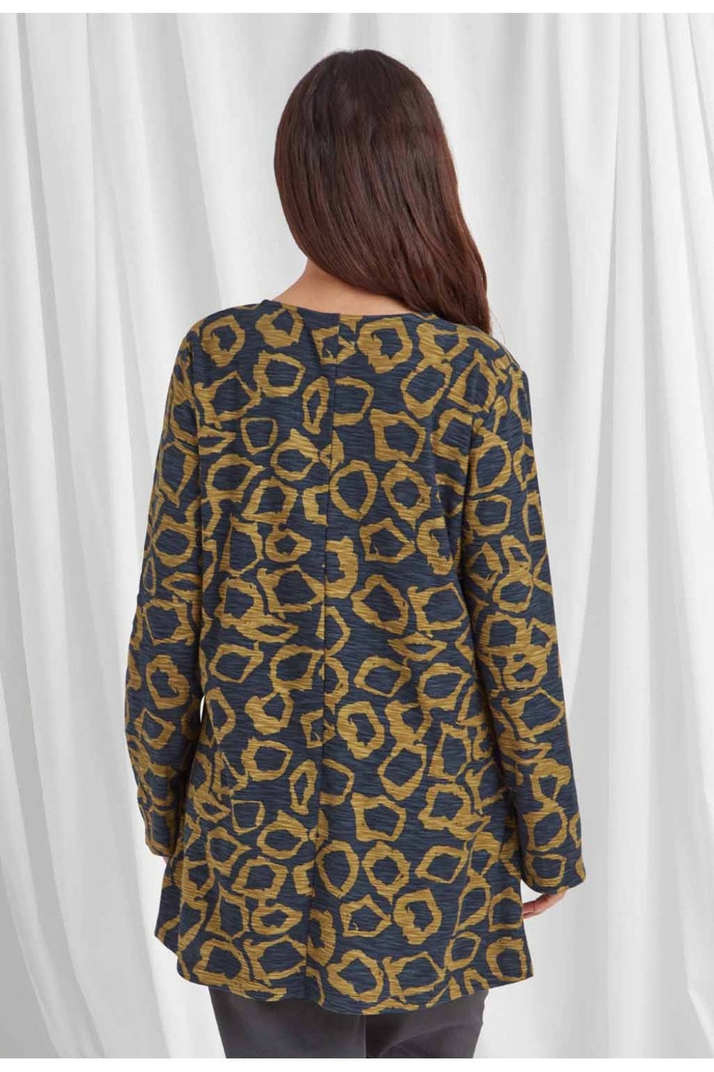 SIRENA TUNIC SOLACE PRINT | COL=NAVY