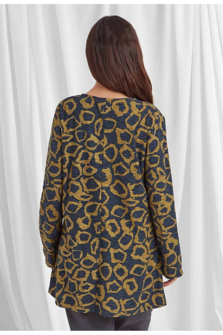 SIRENA TUNIC SOLACE PRINT | COL=NAVY