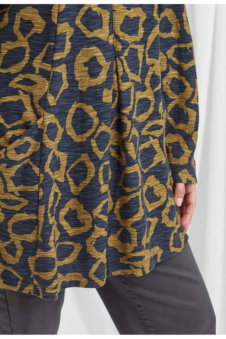 SIRENA TUNIC SOLACE PRINT | COL=NAVY