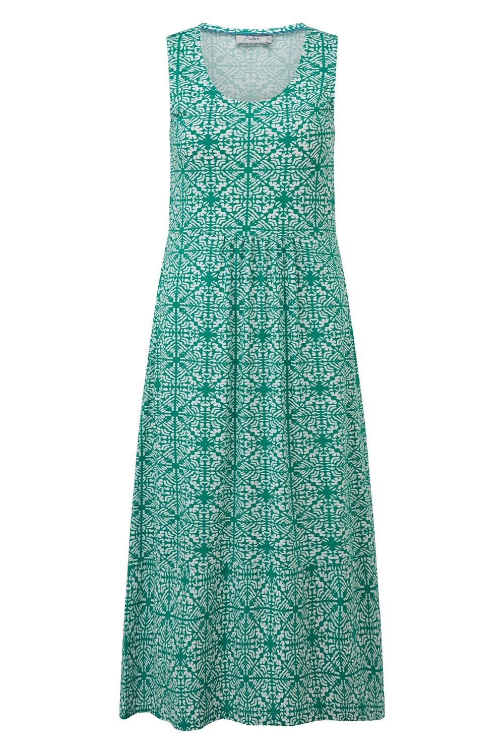 SKYLINE DRESS REMI TILE PRINT | COL=LAGOON