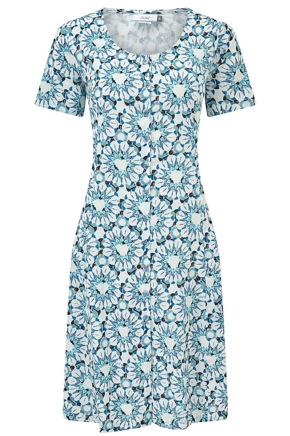SOFIA DRESS MAISIE PRINT | COL=GLASS BLUE
