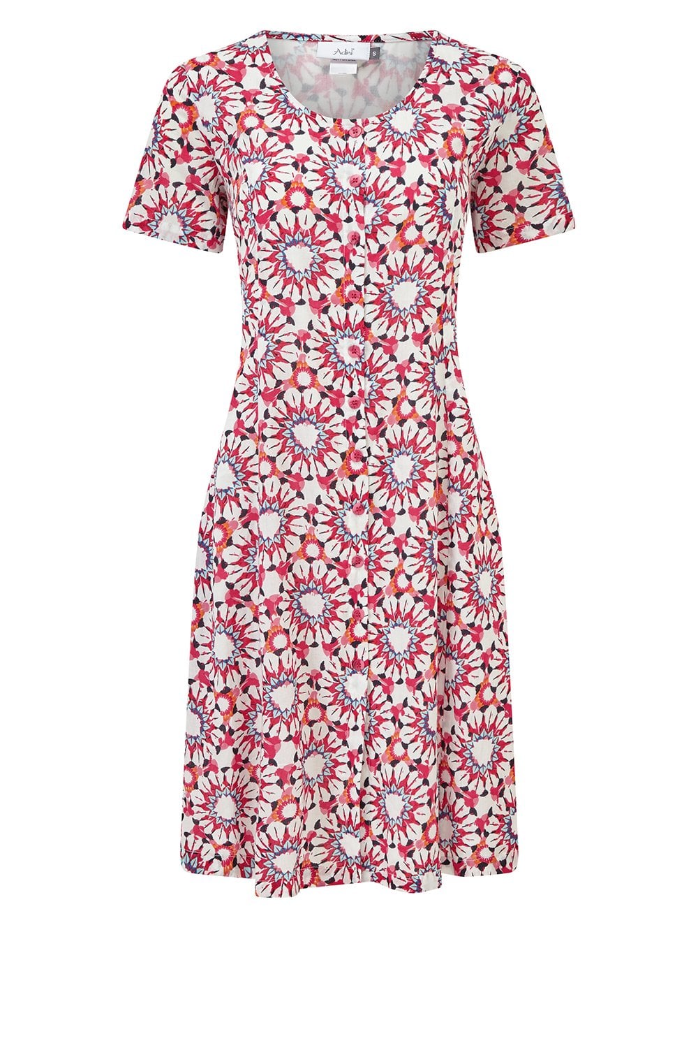 SOFIA DRESS MAISIE PRINT | COL=RED CLAY
