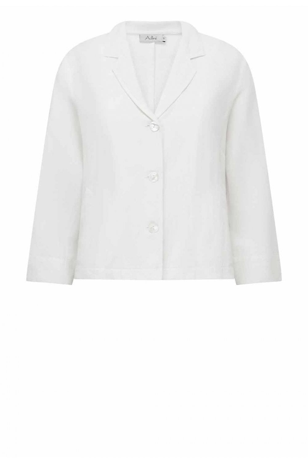 SOPHIA  LINEN JACKET | COL=WHITE