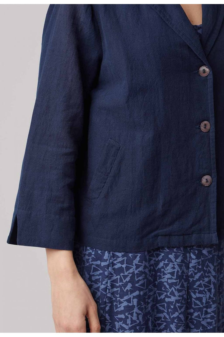 SOPHIA  LINEN JACKET | COL=NAVY
