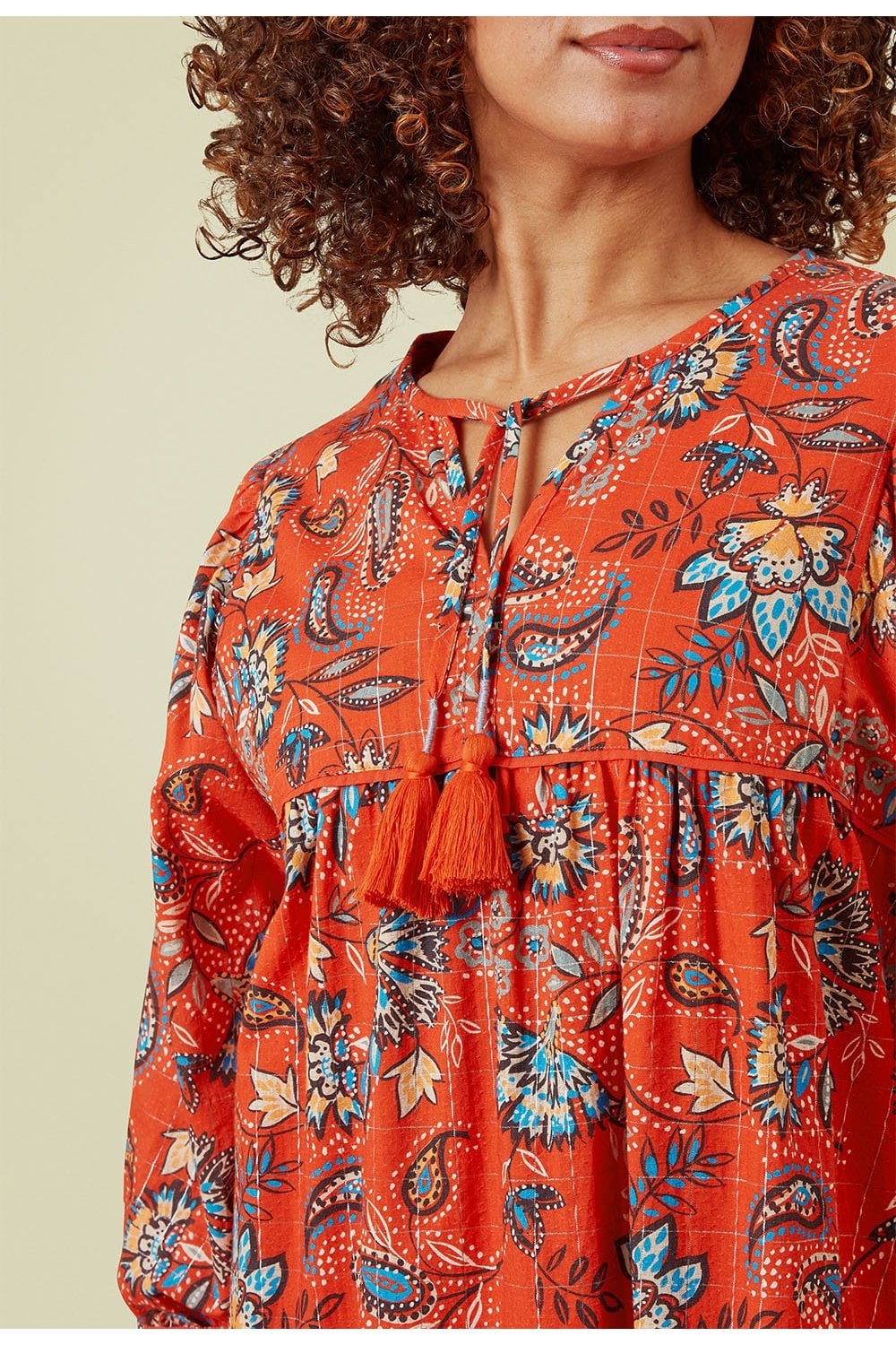 SUKATA DRESS | COL=NASTURTIUM