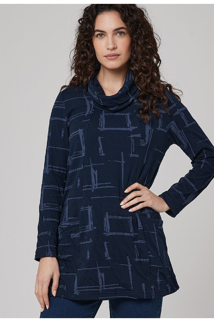 SURI TUNIC | COL=BLUE MIX