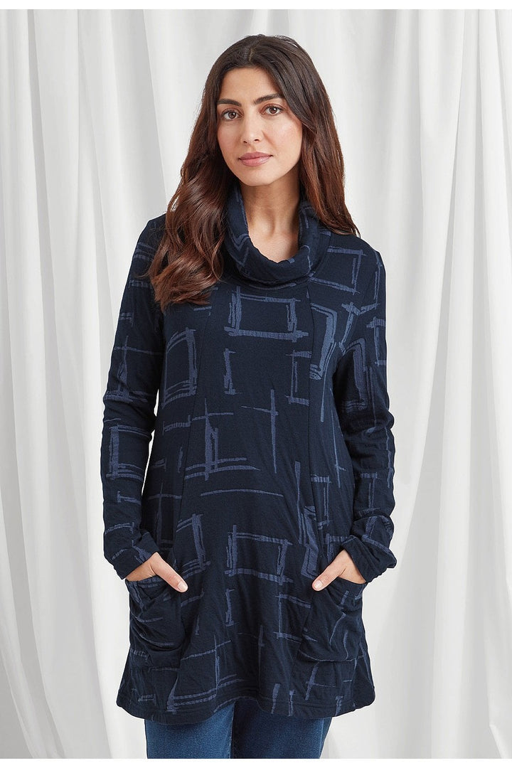 SURI TUNIC | COL=BLUE MIX