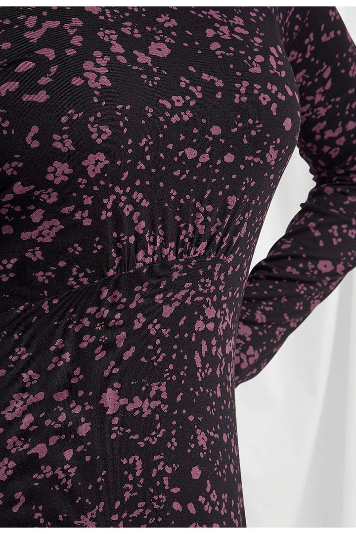 TALIA DRESS ANIKA PRINT | COL=BLACK
