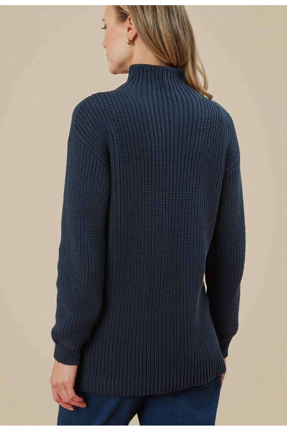 TAMERIND KNIT ROLL NECK JUMPER | COL=NAVY