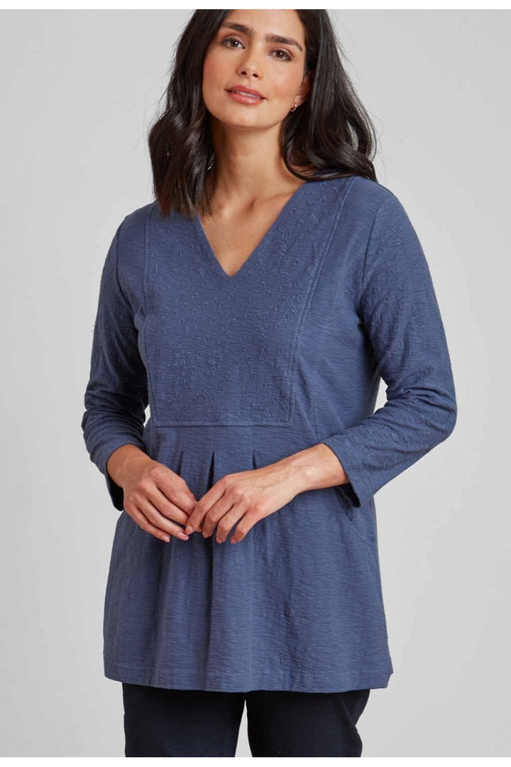 TASHI TUNIC | COL=SMOKE BLUE
