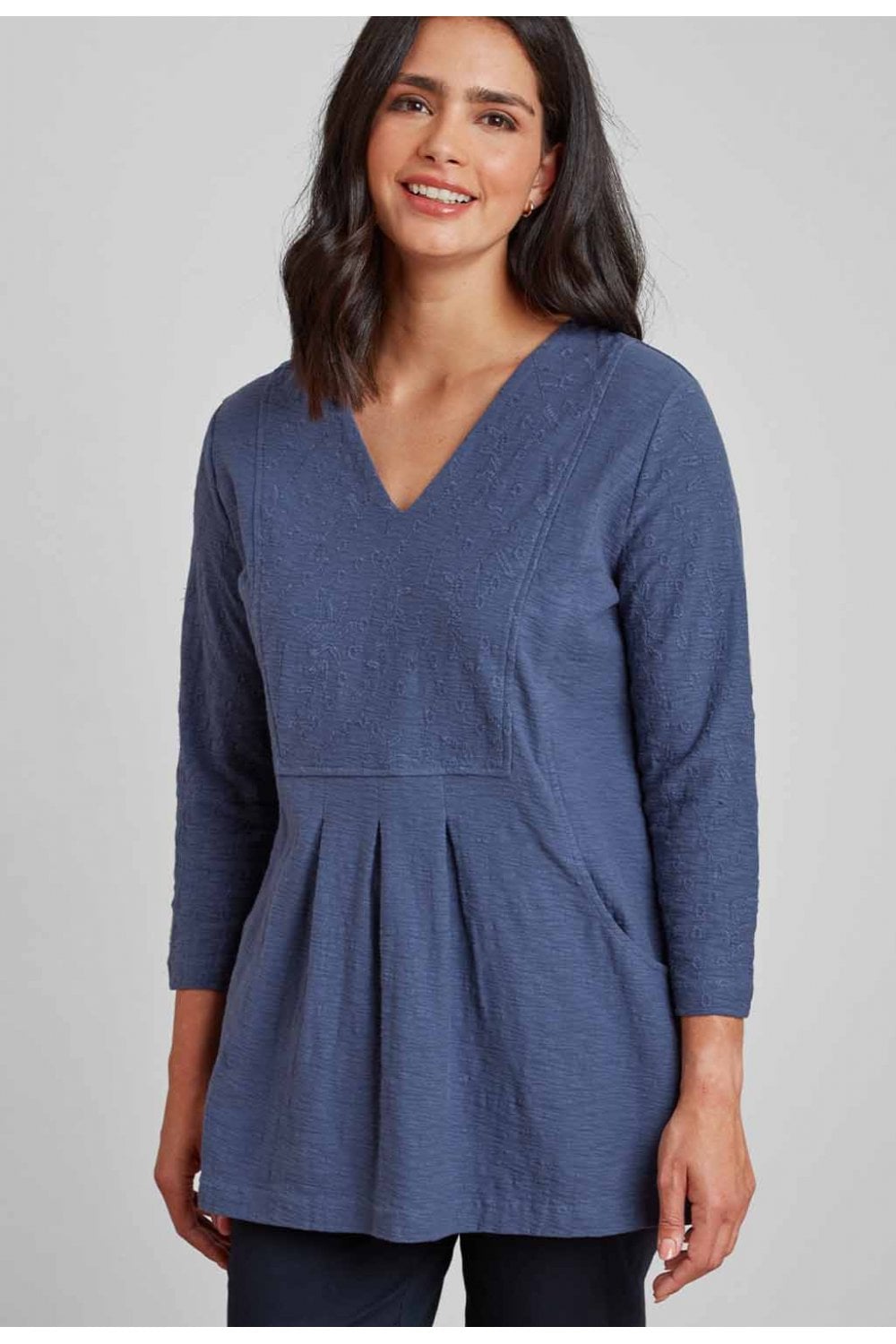 TASHI TUNIC | COL=SMOKE BLUE