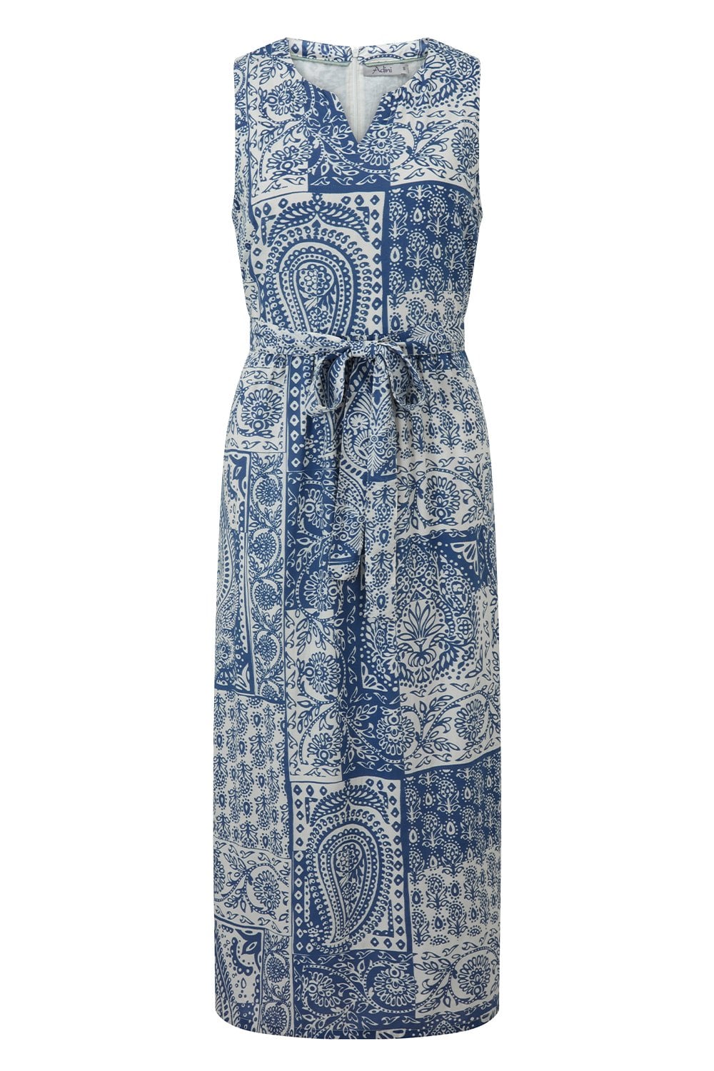 TAZMINE  DRESS PATCHED PAISLEY DRESS | COL=STARLIGHT BLUE
