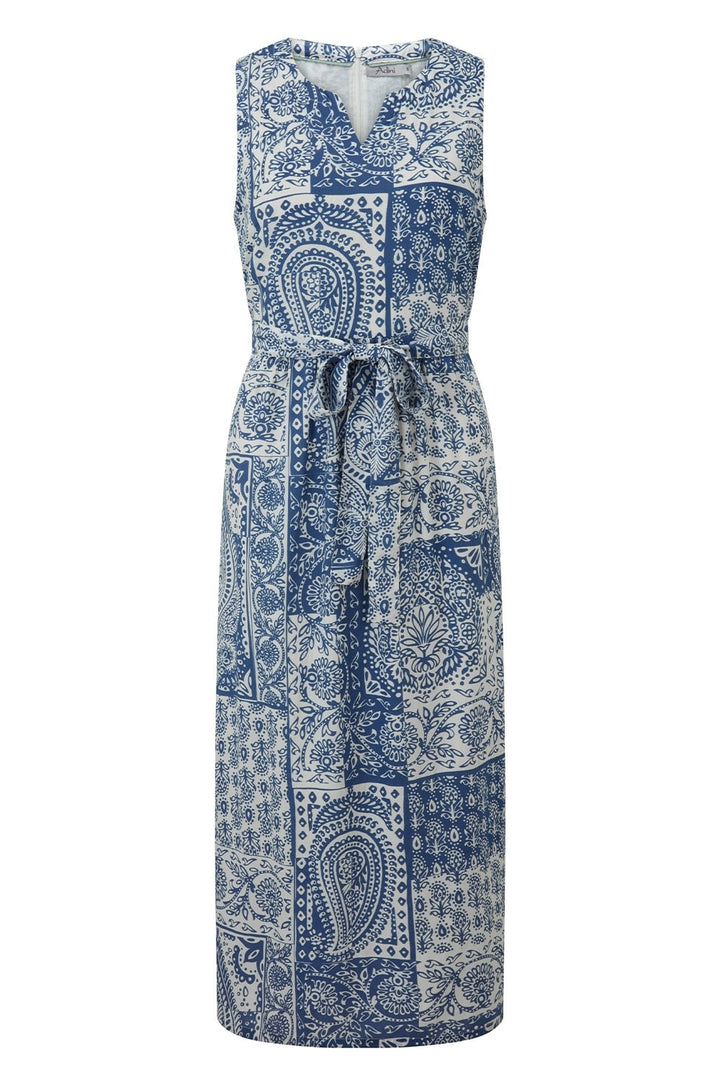 TAZMINE  DRESS PATCHED PAISLEY DRESS | COL=STARLIGHT BLUE