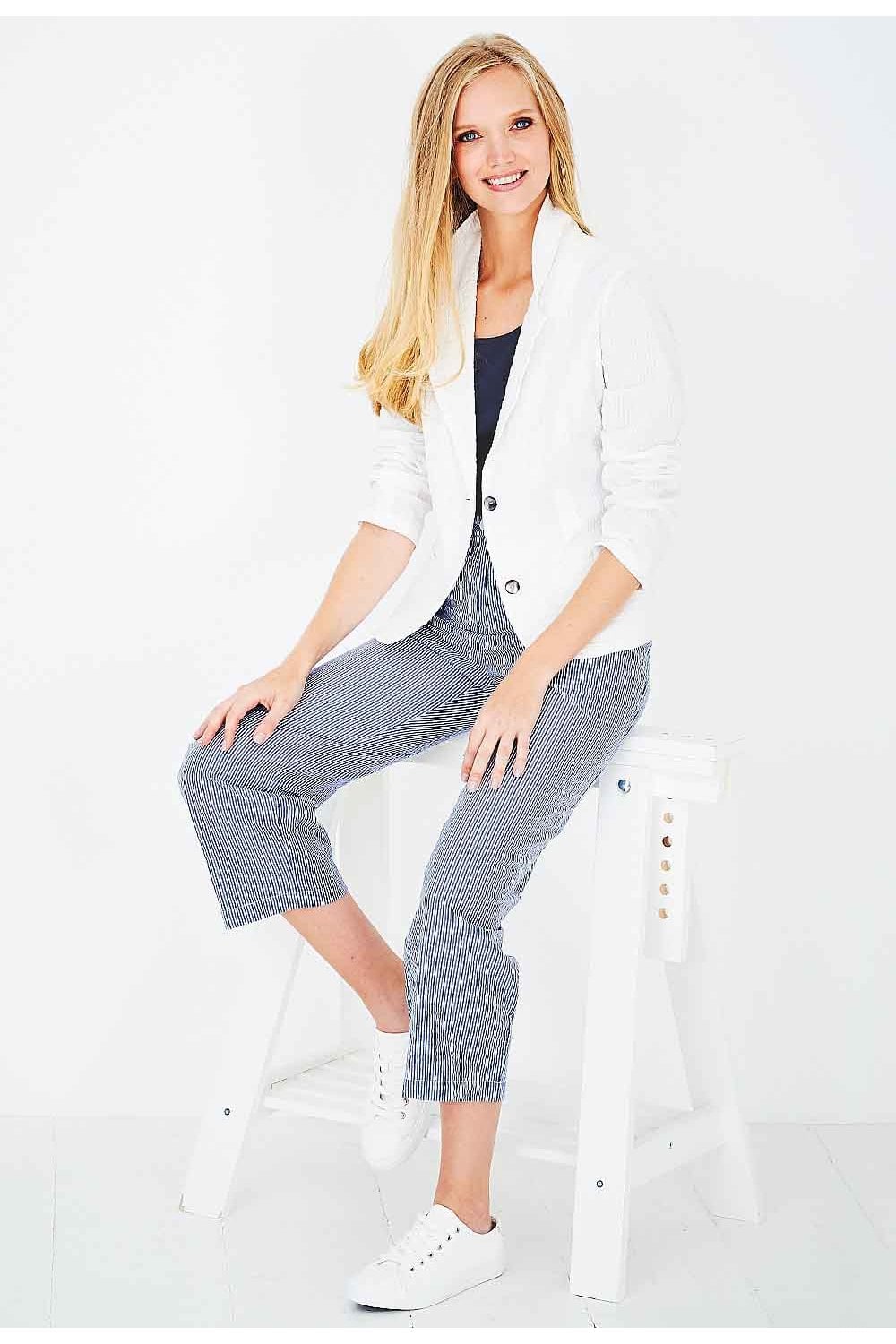TIDAL TROUSERS SURFERS SEERSUCKER STRIPE | COL=HARBOUR BLUE