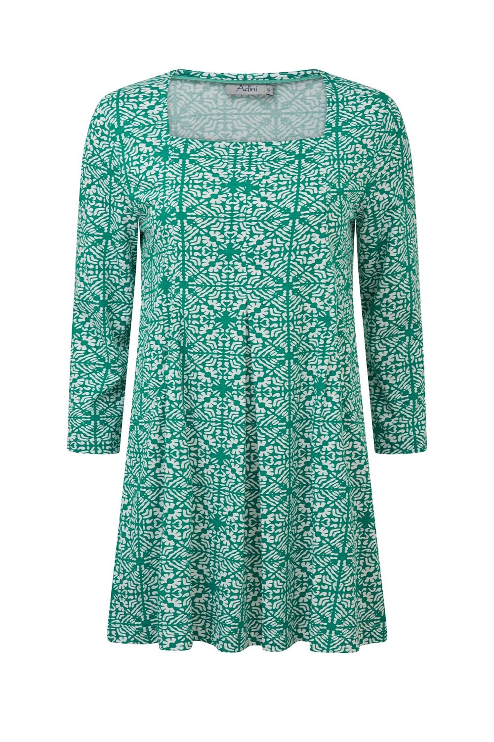 TILE PATTERN TUNIC | COL=LAGOON