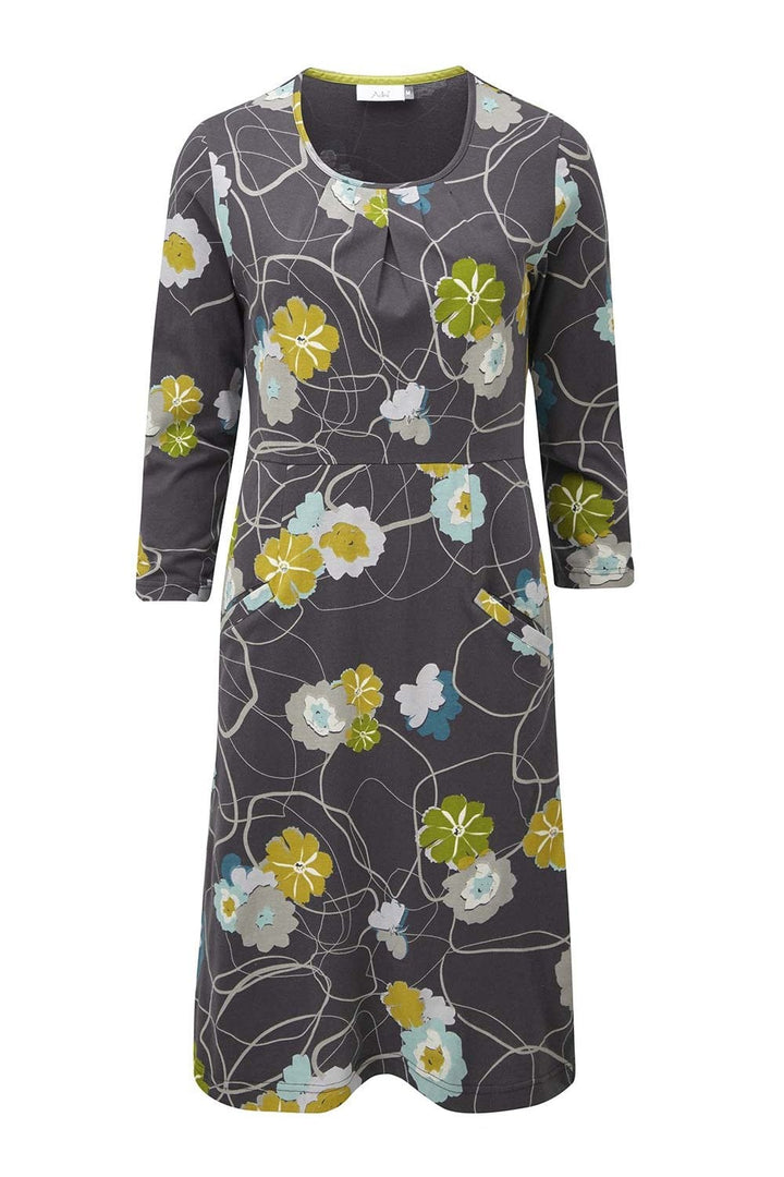TONETTE DRESS BELLEFLOWER PRINT | COL=SCANDI GREY