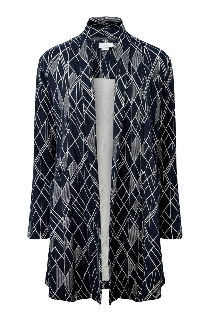 TRISHA JACKET ETCH WEAVE | COL=NAVY