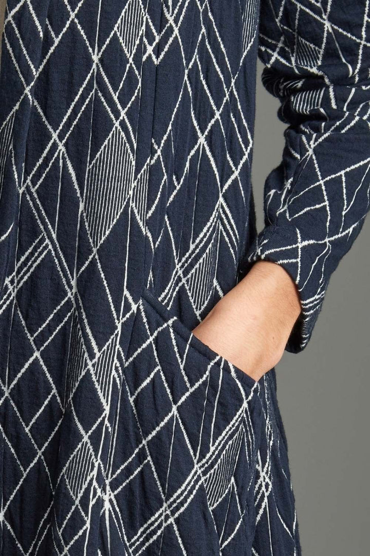 TRISHA JACKET ETCH WEAVE | COL=NAVY