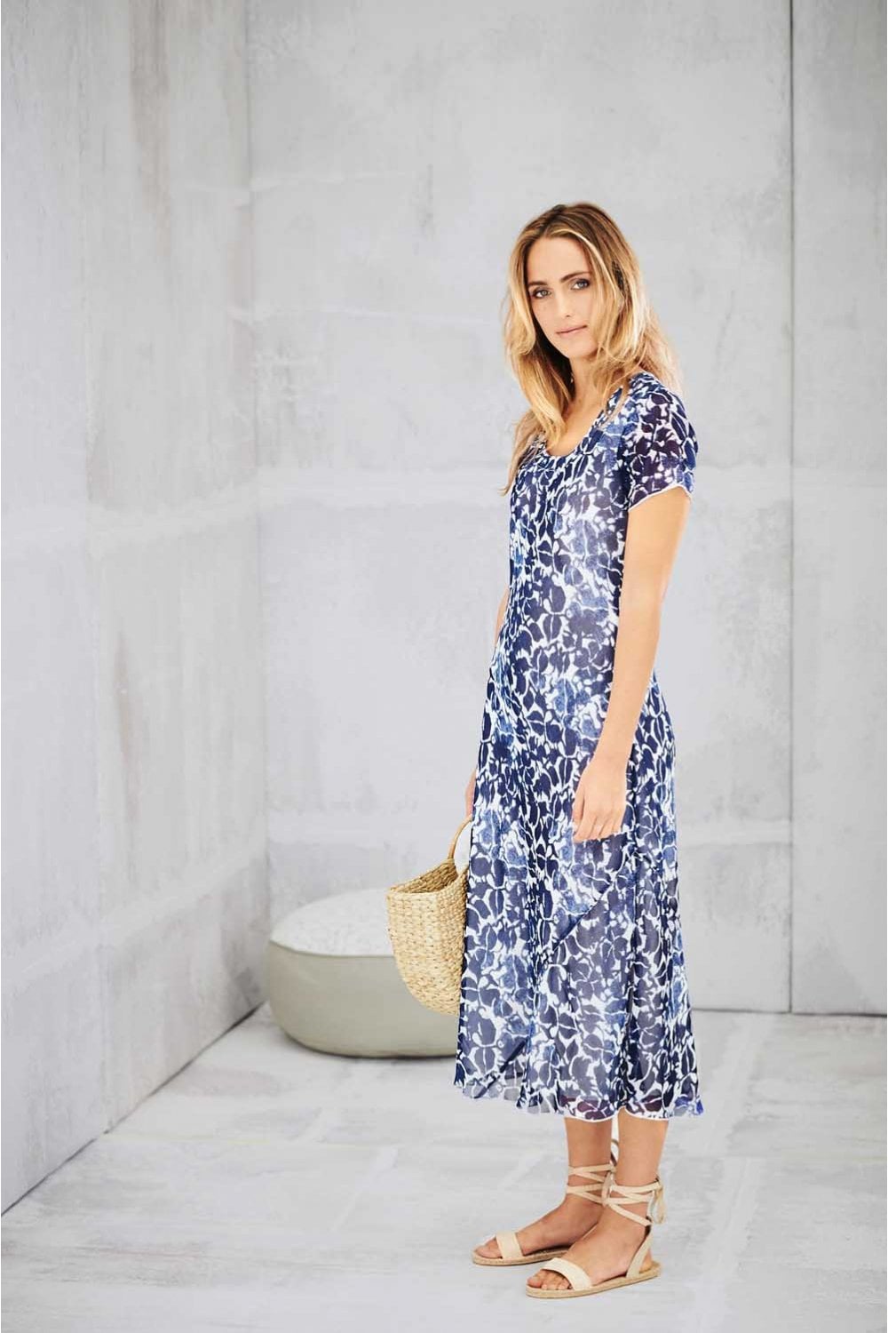 UDAIPUR DRESS | COL=INDIGO