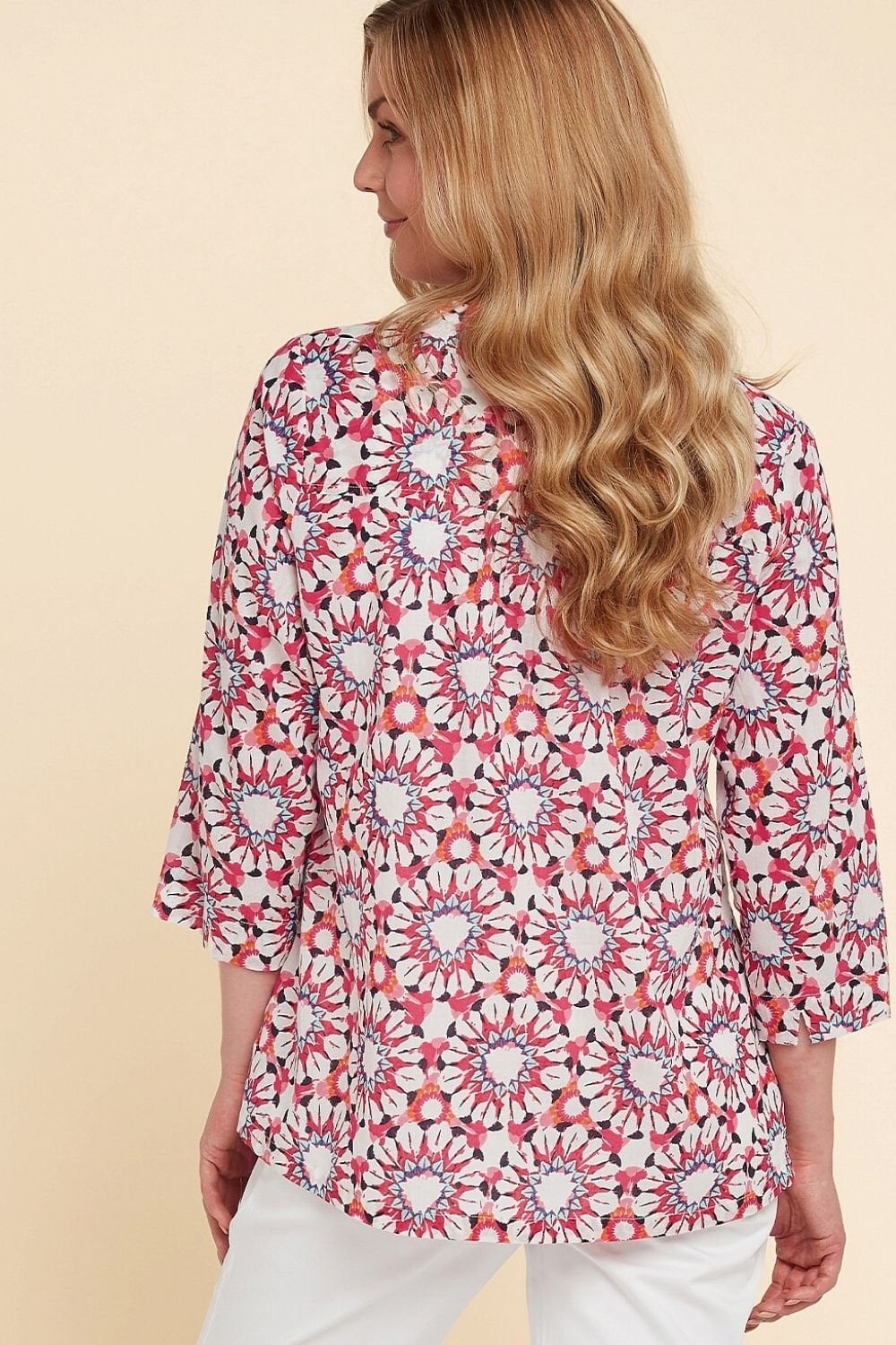 UMA BLOUSE MAISIE PRINT | COL=RED CLAY