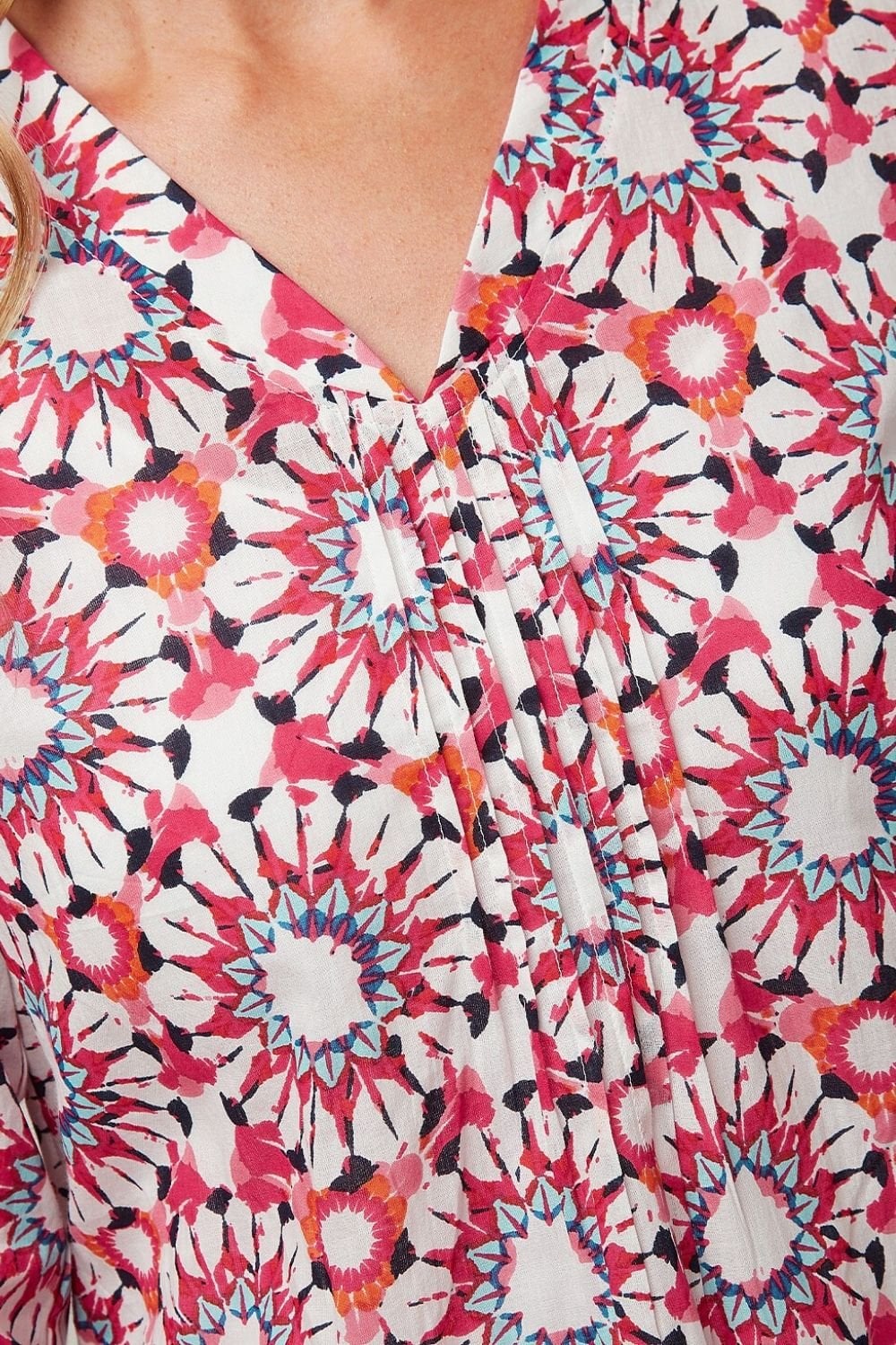 UMA BLOUSE MAISIE PRINT | COL=RED CLAY