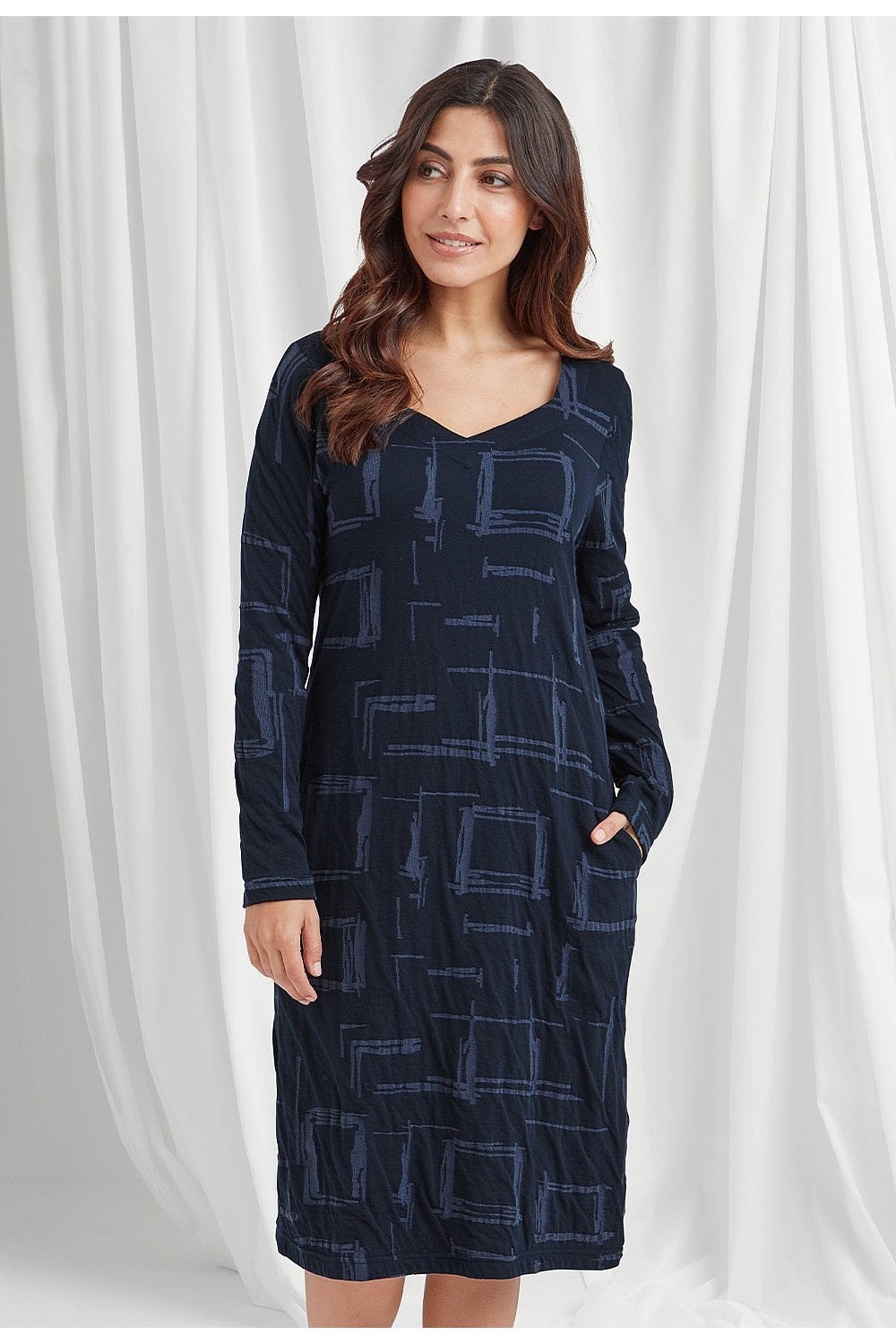 YARA DRESS | COL=BLUE MIX
